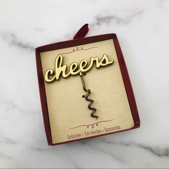 Other - Gold cheers corkscrew wine bottle opener